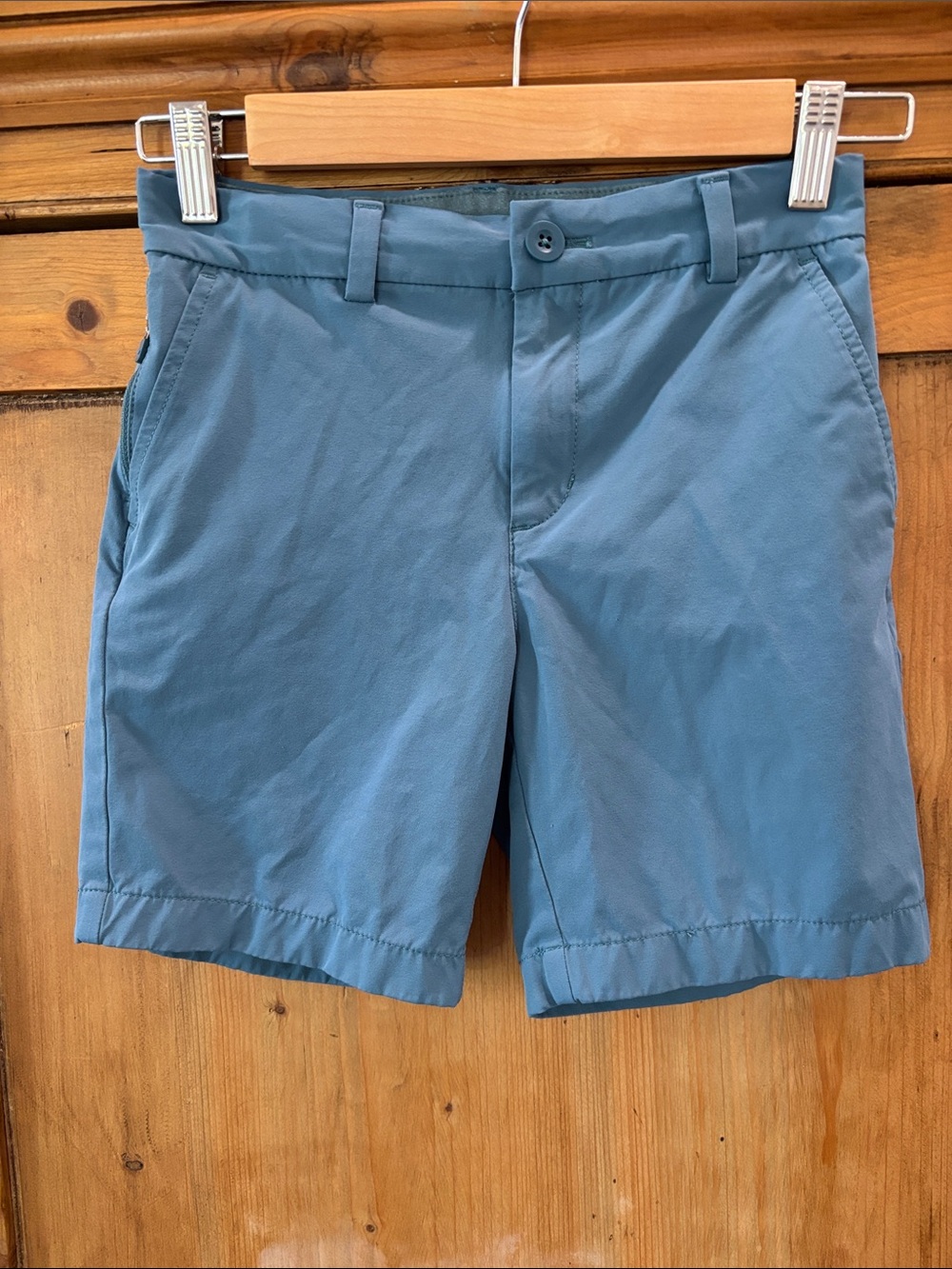 Vineyard Vines Boy’s Slate Blue Flat-Front Shorts